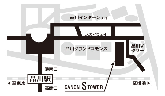 CANON S TOWER　地図